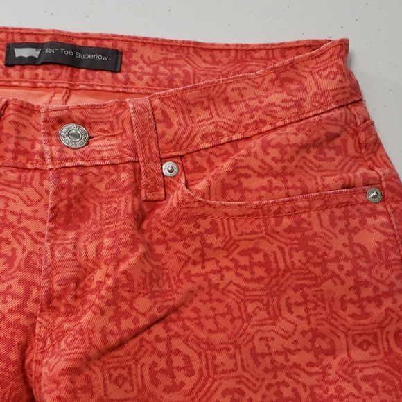 LEVI'S 524 orange jeans - Picture 6 of 15